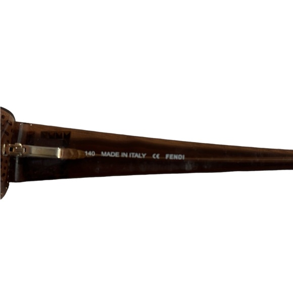 FENDI BROWN WITH RHINESTONES PRESCRIPTION OPTICAL FRAMES GLASSES - Picture 2 of 8